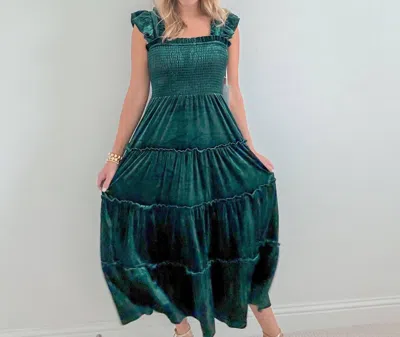 J.marie Tyler Ruffle Strap In Green