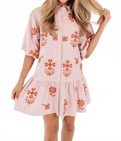 J.marie Women's Kade Dress In Orange In Pink