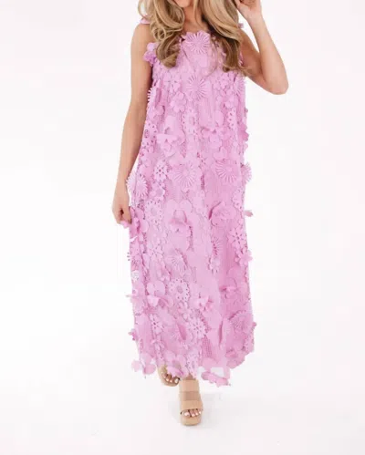 J.marie Women's The Bria Midi Dress In Lavender In Pink