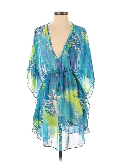Pre-owned Jmb Signature Swimsuit Cover Up In Blue