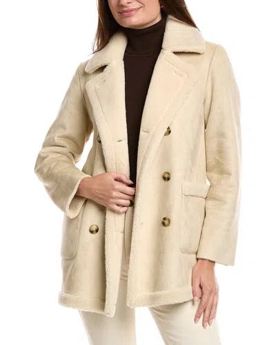 J.mclaughlin Agata Reversible Coat In Nude