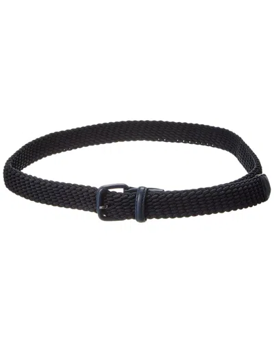 J.mclaughlin Alexander Woven Belt In Blue
