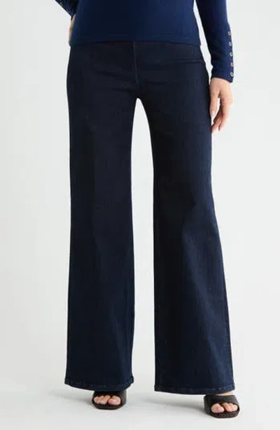 J.mclaughlin Jmclaughlin Anderson Wide Leg Pull-on Jeans In Blue