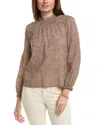 J.mclaughlin Antonia Blouse In Blue
