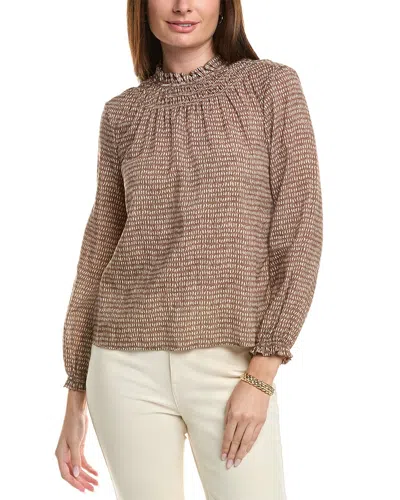 J.mclaughlin Antonia Blouse In Blue