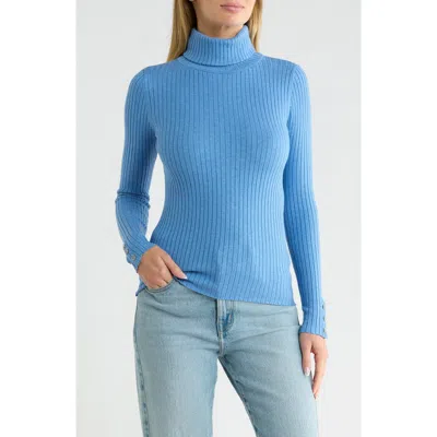 J.mclaughlin Jmclaughlin Arlette Turtleneck Sweater In Blue