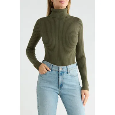 J.mclaughlin Jmclaughlin Arlette Turtleneck Sweater In Green