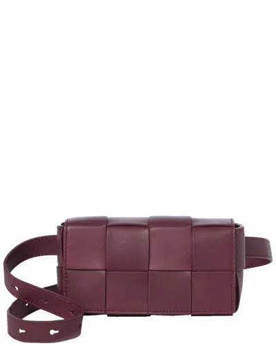 J.mclaughlin Bahia Leather Handbag In Red
