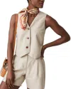 J.mclaughlin J. Mclaughlin Bevin Linen-blend Vest
