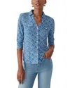 J.mclaughlin Brynn Linen-blend Top In Blue