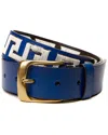 J.mclaughlin Caerus Leather Belt In Blue
