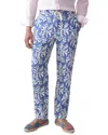 J.mclaughlin J. Mclaughlin Jardin Leaf Callistair Linen Pant In Blue