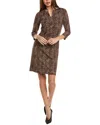 J.mclaughlin Sophia Dress In Brown
