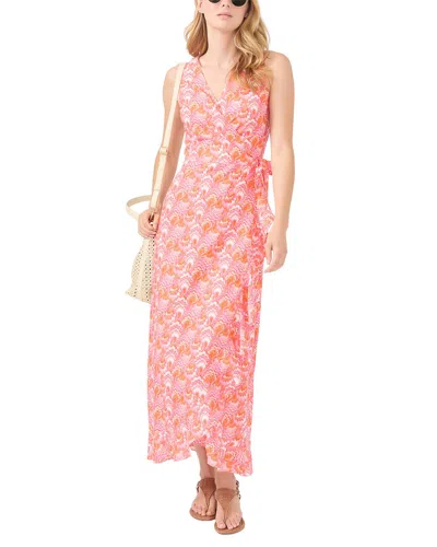 J.mclaughlin Cerise Linen-blend Dress In Pink