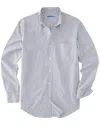 J.mclaughlin J. Mclaughlin Stripe Collis Woven Shirt In Blue