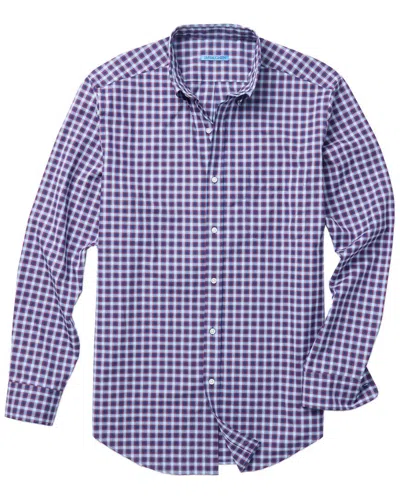 J.mclaughlin Collis Woven Shirt In Blue