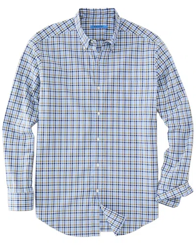 J.mclaughlin Collis Woven Shirt In Blue