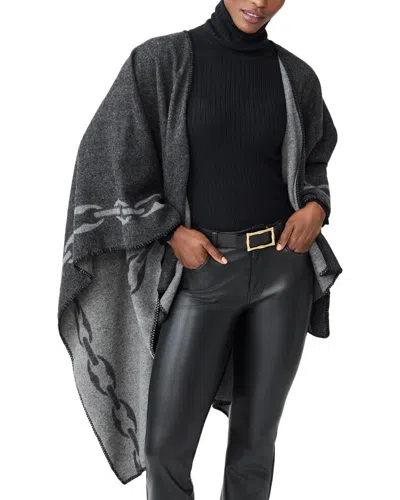 J.mclaughlin Cosima Wool Poncho In Gray