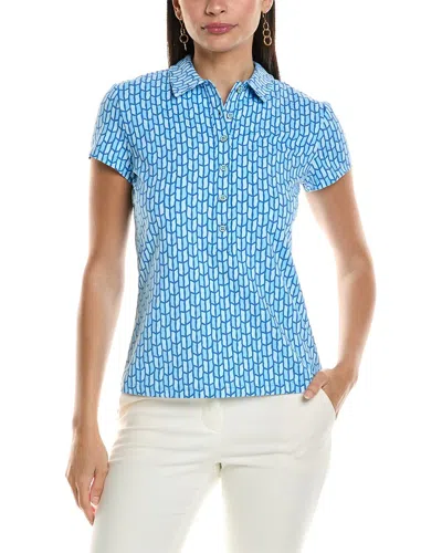 J.mclaughlin Court Catalina Cloth Polo Shirt In Blue