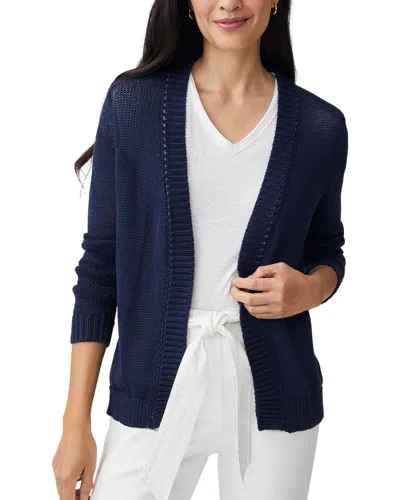 J.mclaughlin Dawn Linen-blend Sweater In Blue