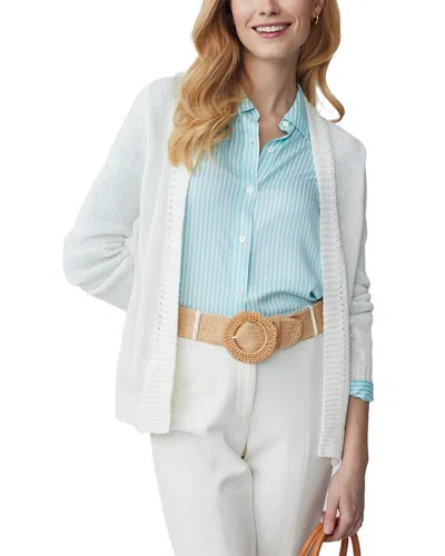 J.mclaughlin Dawn Linen-blend Sweater In White