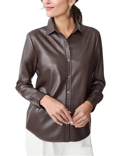 J.mclaughlin Denver Blouse In Brown