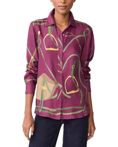 J.mclaughlin Denver Blouses In Purple