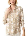 J.mclaughlin J. Mclaughlin Denver Silk-blend Blouse In Multi