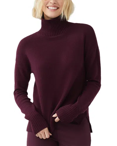 J.mclaughlin Dina Cashmere Sweater In Burgundy