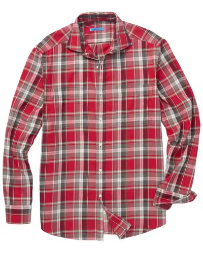 J.mclaughlin Dobson Woven Shirt In Red