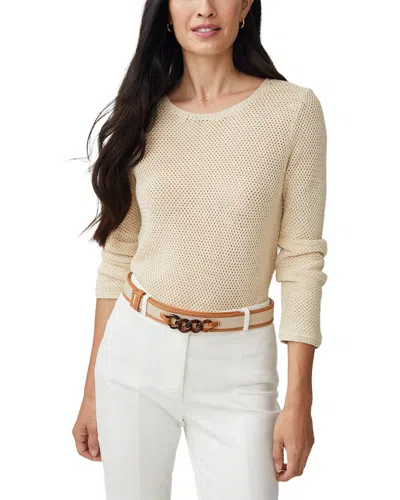 J.mclaughlin Donna Linen-blend Sweater In Brown