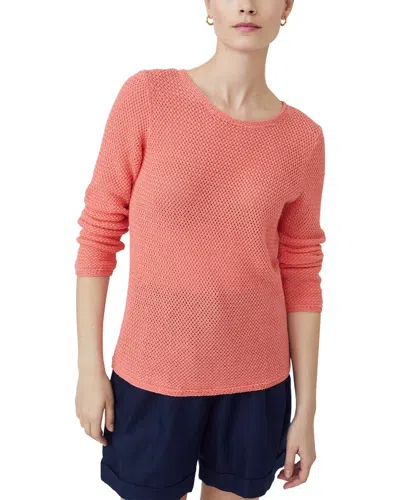J.mclaughlin Donna Linen-blend Sweater In Orange