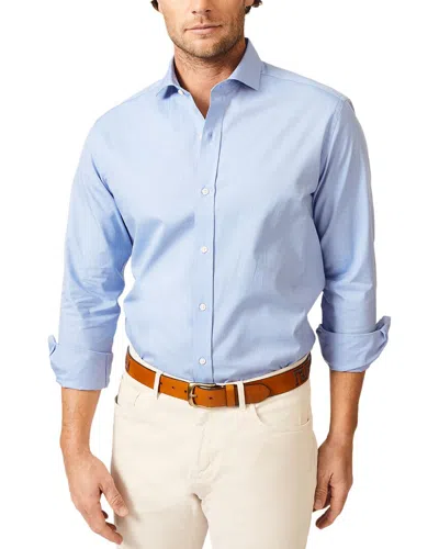 J.mclaughlin Drummond Woven Shirt In Blue
