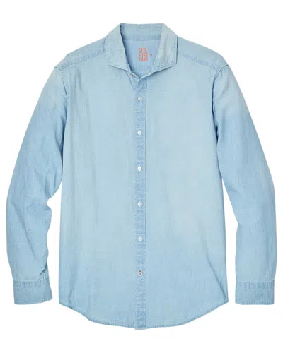 J.mclaughlin Drummond Woven Shirt In Blue