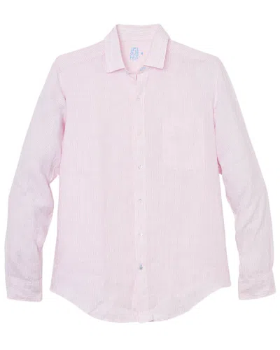 J.mclaughlin Gramercy Linen Woven Shirt In Pink