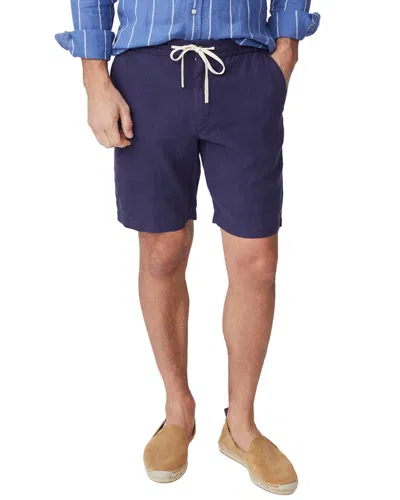 J.mclaughlin Griffin Linen Short In Blue