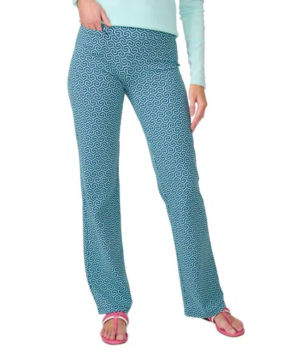 J.mclaughlin Honeycomb Carmel Pant In Blue