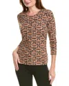J.mclaughlin Signature T-shirt In Brown