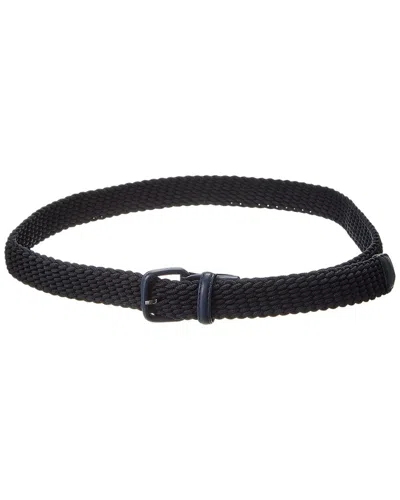 J.mclaughlin J. Mclaughlin Alexander Woven Belt In Blue