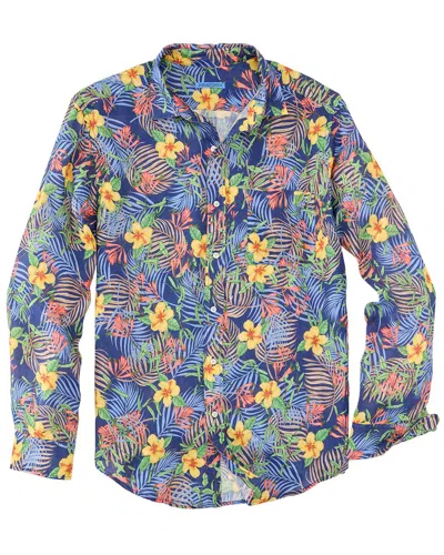 J.MCLAUGHLIN J. MCLAUGHLIN BAY BREEZE GRAMERCY LINEN WOVEN SHIRT