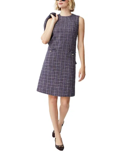 J.mclaughlin J. Mclaughlin Bridget Linen-blend Dress In Purple