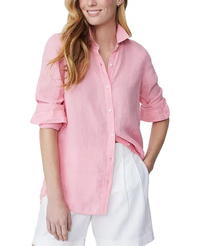 J.mclaughlin J. Mclaughlin Britt Linen Blouse In Pink