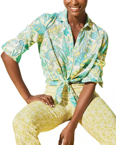J.mclaughlin J. Mclaughlin Britt Linen Blouse In White
