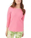 J.mclaughlin Cece Linen-blend Sweater In Pink
