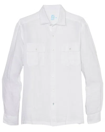 J.mclaughlin J. Mclaughlin Christos Linen Woven Shirt In White
