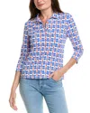 J.mclaughlin J. Mclaughlin Court Catalina Cloth Polo Shirt In Blue