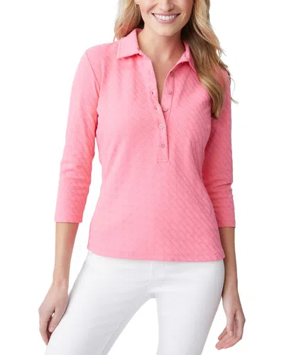 J.mclaughlin J. Mclaughlin Court Polo Shirt In Pink