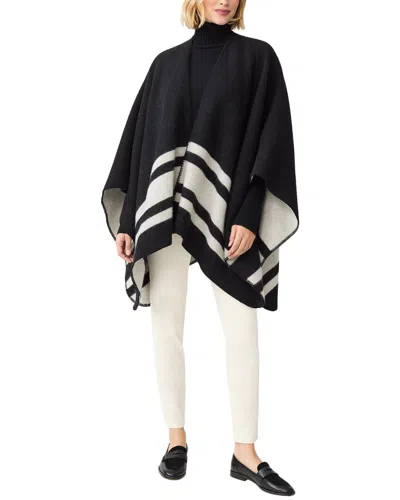 J.mclaughlin J. Mclaughlin Deanna Wool & Cashmere-blend Poncho In Black