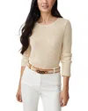 J.mclaughlin Donna Linen-blend Sweater In Brown