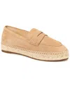 J.mclaughlin J. Mclaughlin Edalene Suede Espadrille Flat In Gold